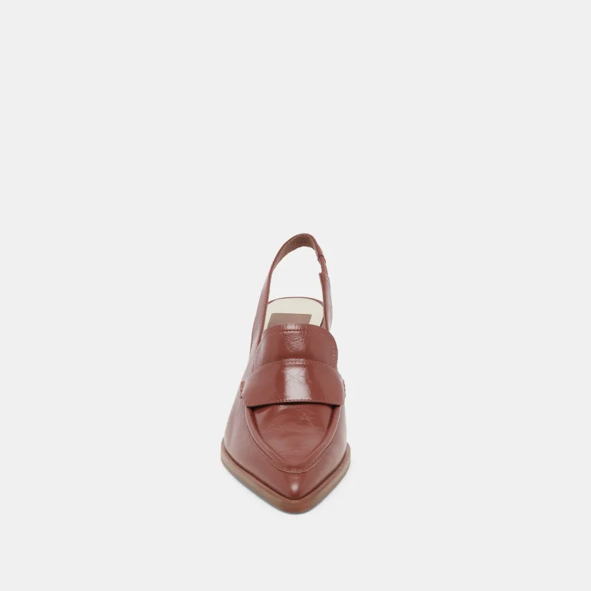 ADELE HEELS BROWN CRINKLE PATENT LEATHER^Dolce Vita Sale