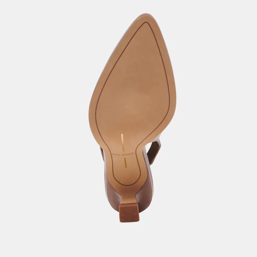 ADELE HEELS BROWN CRINKLE PATENT LEATHER^Dolce Vita Sale