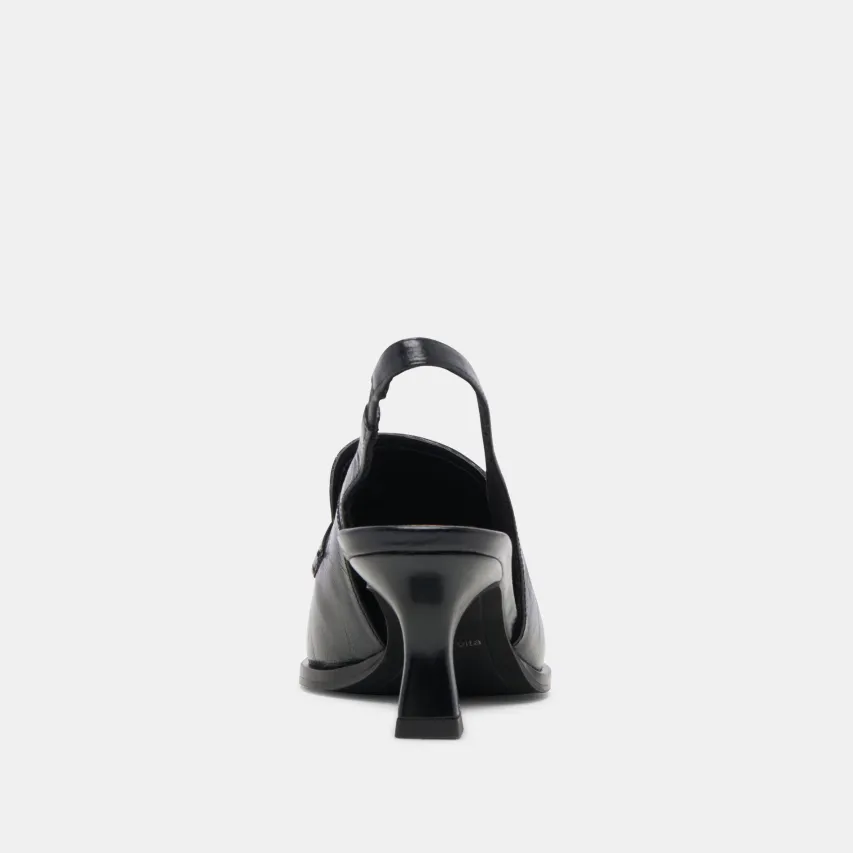 ADELE HEELS MIDNIGHT CRINKLE PATENT LEATHER^Dolce Vita New