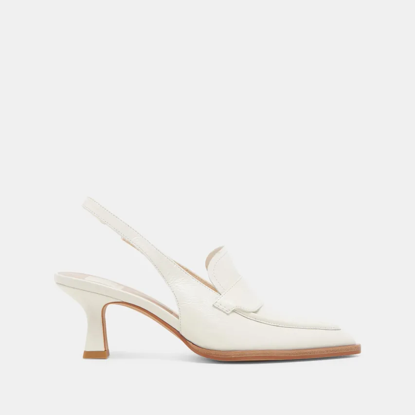 ADELE HEELS WHITE CRINKLE PATENT LEATHER^Dolce Vita Discount