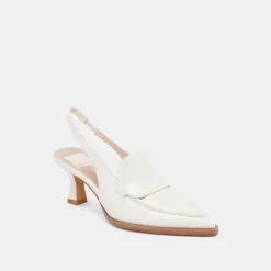 ADELE HEELS WHITE CRINKLE PATENT LEATHER^Dolce Vita Discount