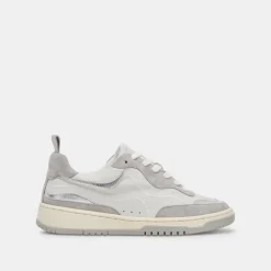 ADELLA SNEAKERS WHITE GREY LEATHER^Dolce Vita Online