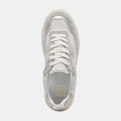ADELLA SNEAKERS WHITE GREY LEATHER^Dolce Vita Online
