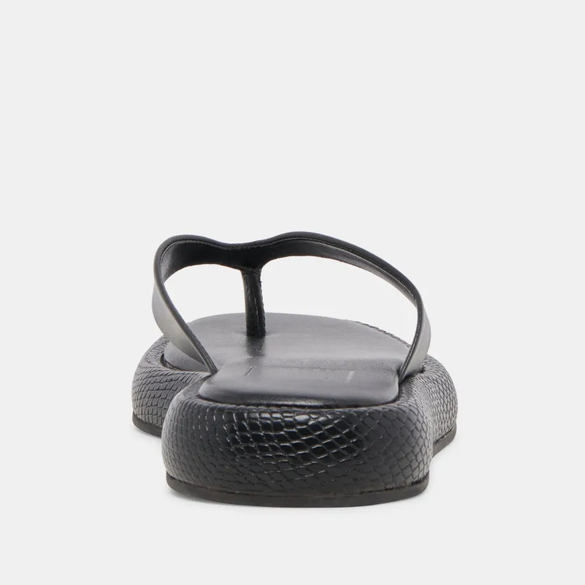 ADIN SANDALS BLACK LEATHER^Dolce Vita Hot
