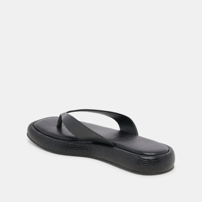 ADIN SANDALS BLACK LEATHER^Dolce Vita Hot