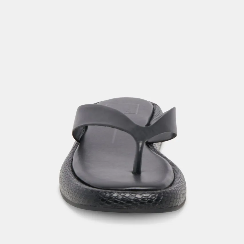 ADIN SANDALS BLACK LEATHER^Dolce Vita Hot