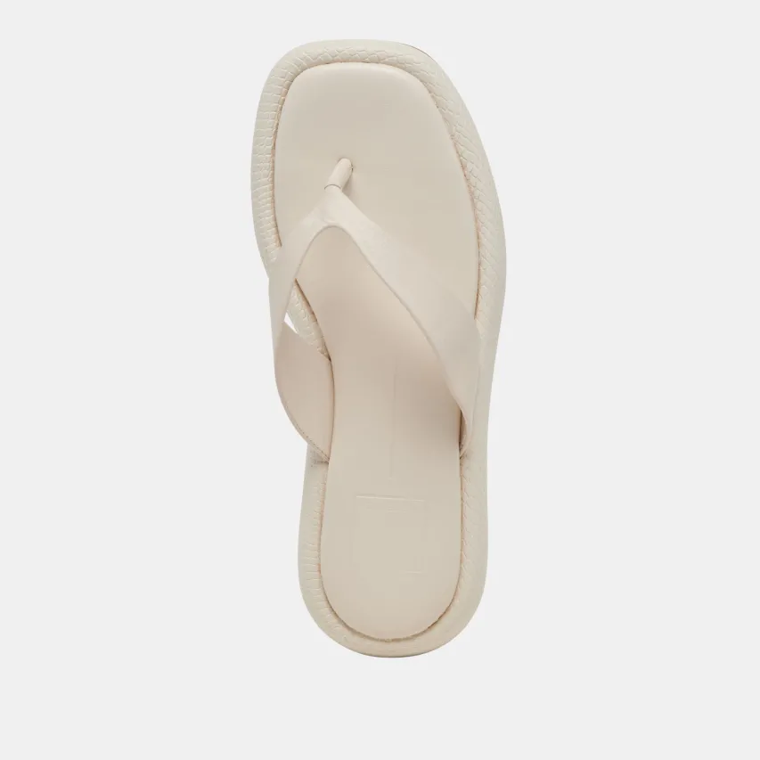ADIN SANDALS IVORY LEATHER^Dolce Vita Fashion