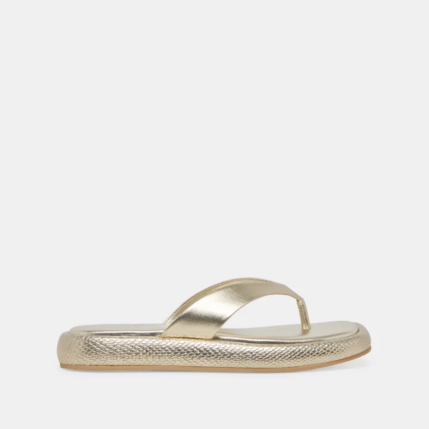 ADIN SANDALS PLATINUM DISTRESSED LEATHER^Dolce Vita Hot