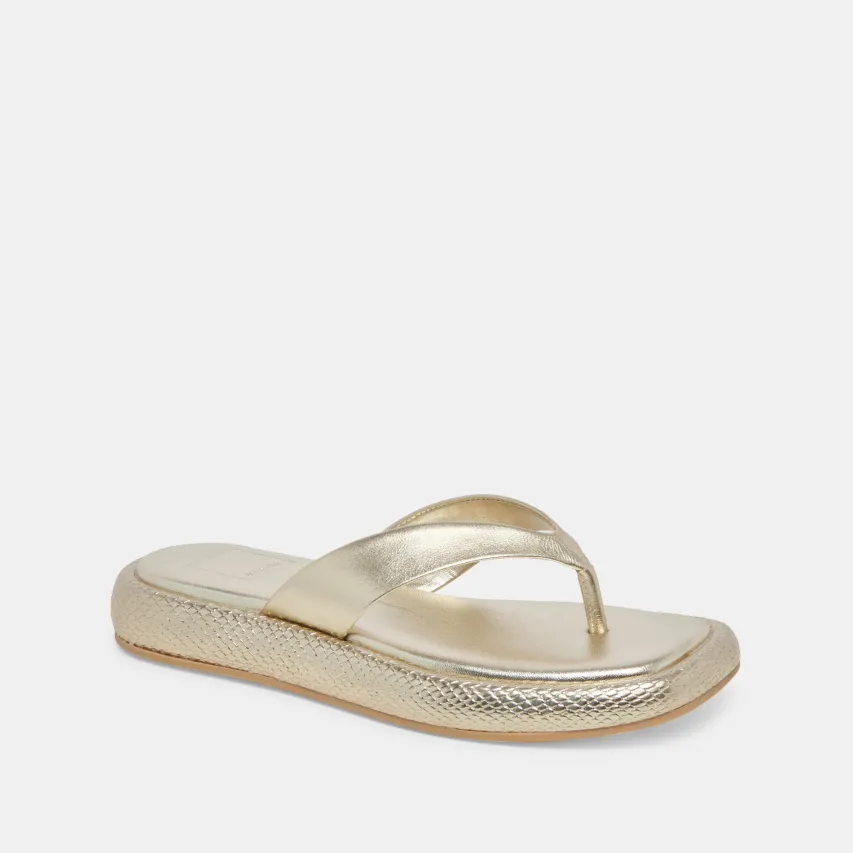 ADIN SANDALS PLATINUM DISTRESSED LEATHER^Dolce Vita Hot