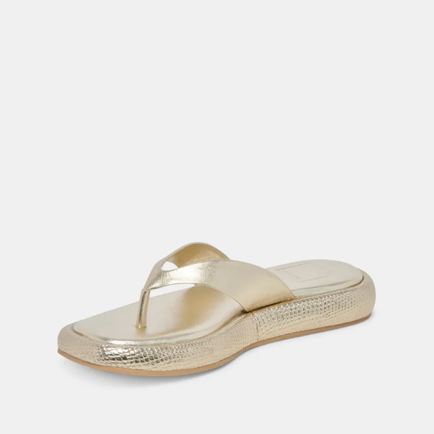 ADIN SANDALS PLATINUM DISTRESSED LEATHER^Dolce Vita Hot