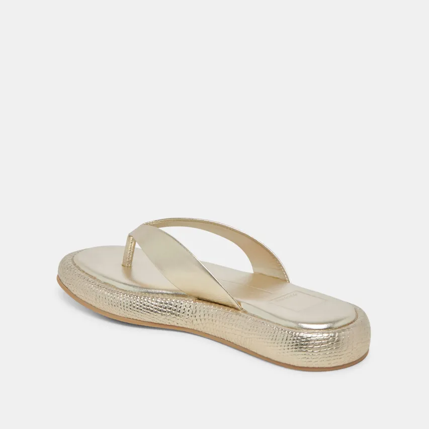 ADIN SANDALS PLATINUM DISTRESSED LEATHER^Dolce Vita Hot