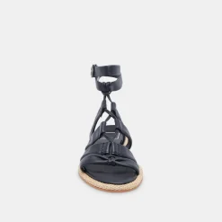 ADISON SANDALS BLACK LEATHER^Dolce Vita Fashion