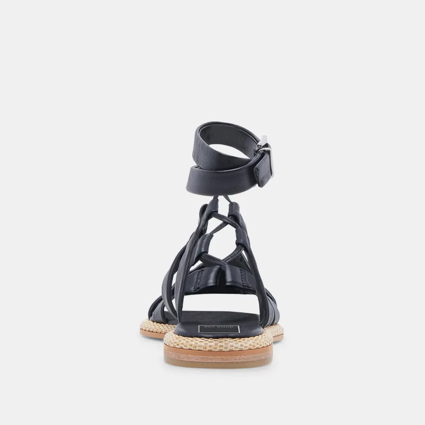 ADISON SANDALS BLACK LEATHER^Dolce Vita Fashion