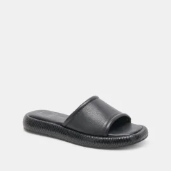 AISHA SANDALS BLACK LEATHER^Dolce Vita Outlet