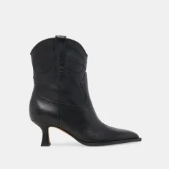 ANGEL BOOTIES BLACK LEATHER^Dolce Vita Best