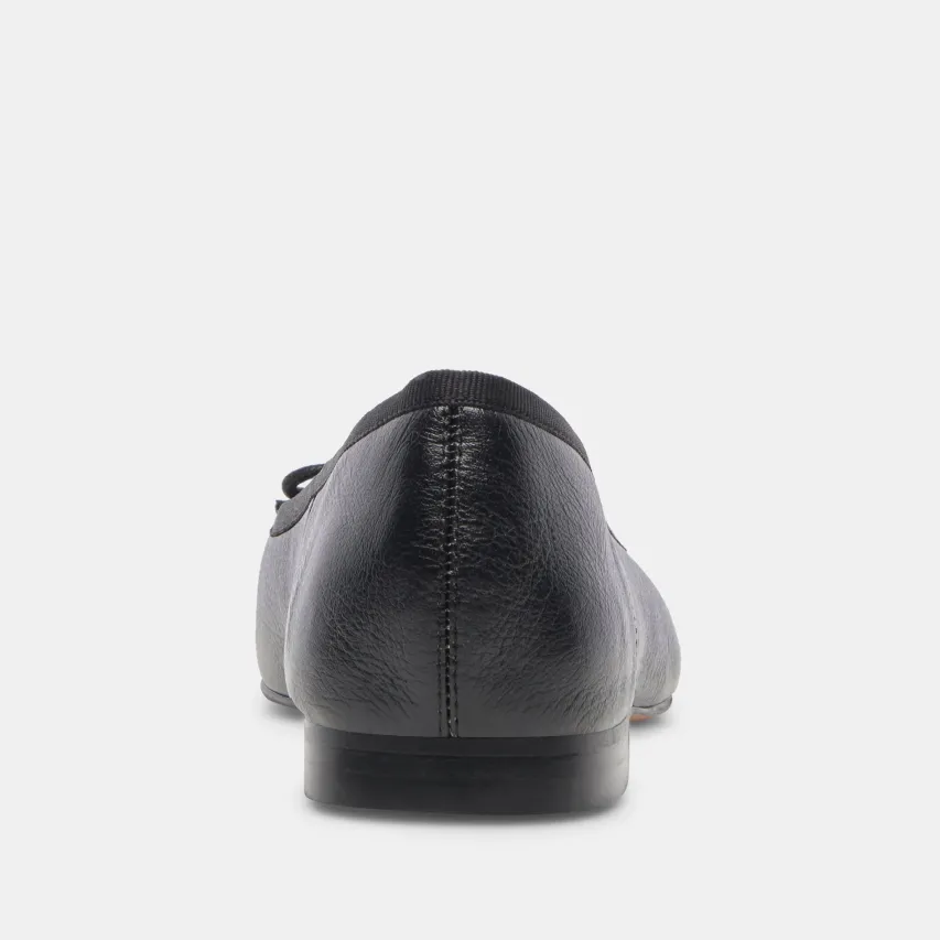 ANISA BALLET FLATS BLACK LEATHER^Dolce Vita New