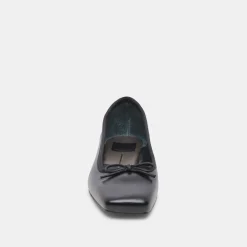 ANISA BALLET FLATS BLACK LEATHER^Dolce Vita New