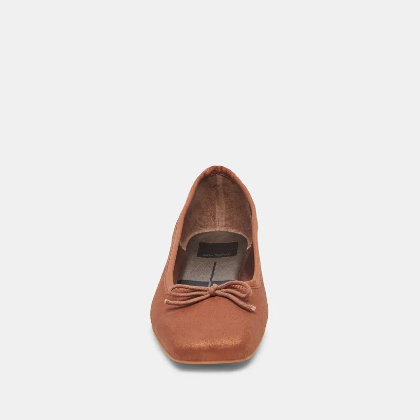 ANISA BALLET FLATS COPPER METALLIC SUEDE^Dolce Vita Outlet