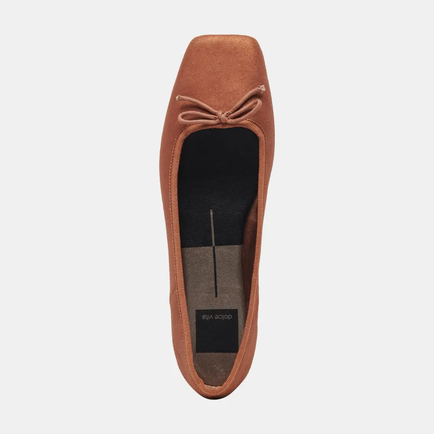 ANISA BALLET FLATS COPPER METALLIC SUEDE^Dolce Vita Outlet