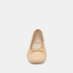 ANISA BALLET FLATS LT NATURAL WOVEN RAFFIA^Dolce Vita New