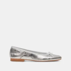 ANISA BALLET FLATS SILVER DISTRESSED LEATHER^Dolce Vita Sale