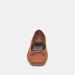 ANISA WIDE BALLET FLATS COPPER METALLIC SUEDE^Dolce Vita Best