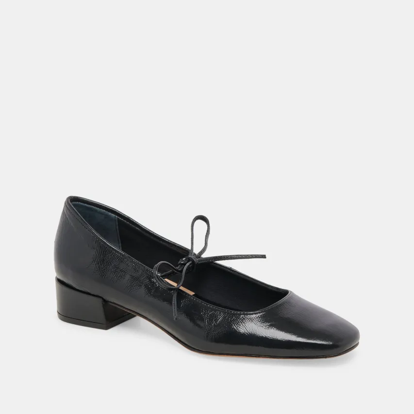 ARDIEN HEELS MIDNIGHT CRINKLE PATENT^Dolce Vita Online