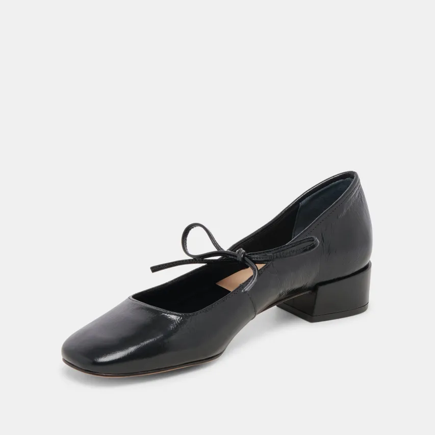 ARDIEN HEELS MIDNIGHT CRINKLE PATENT^Dolce Vita Online