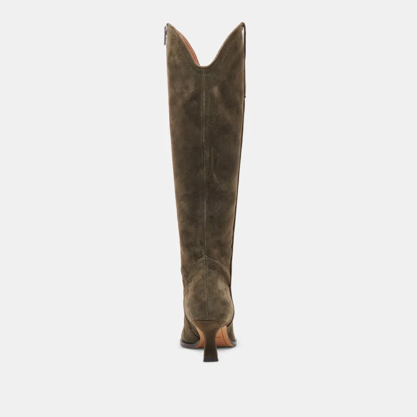 ARIANA BOOTS ARMY SUEDE^Dolce Vita Outlet