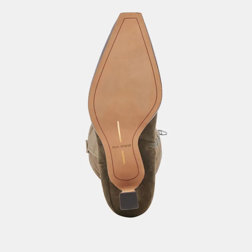 ARIANA BOOTS ARMY SUEDE^Dolce Vita Outlet