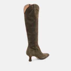 ARIANA BOOTS ARMY SUEDE^Dolce Vita Outlet