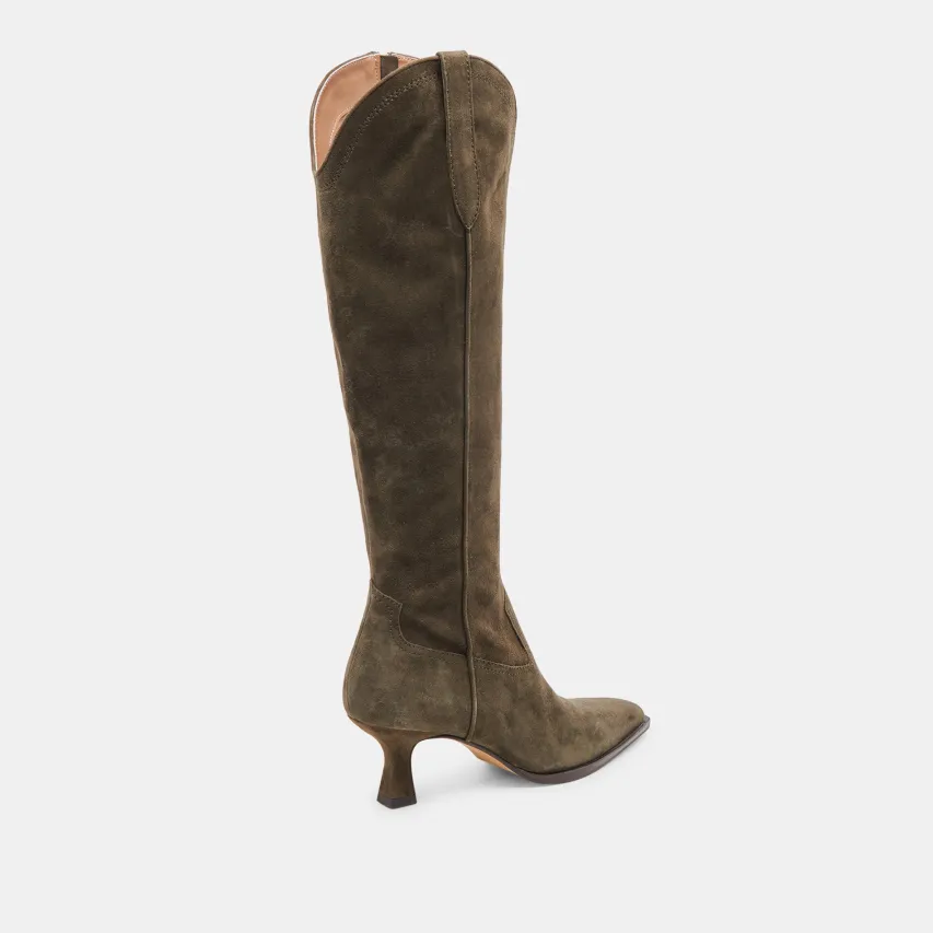ARIANA BOOTS ARMY SUEDE^Dolce Vita Outlet