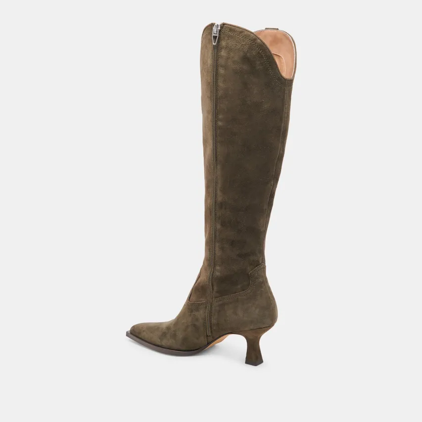 ARIANA BOOTS ARMY SUEDE^Dolce Vita Outlet
