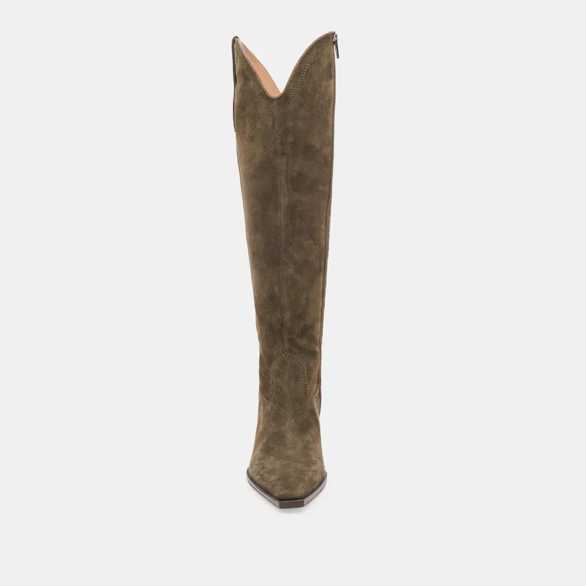 ARIANA BOOTS ARMY SUEDE^Dolce Vita Outlet