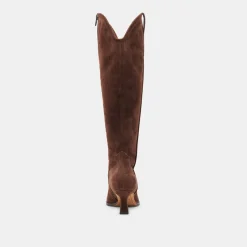 ARIANA BOOTS DK BROWN SUEDE^Dolce Vita Hot