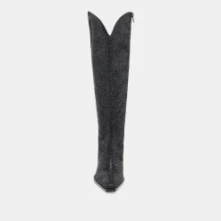 ARIANA CRYSTAL WIDE CALF BOOTS BLACK METALLIC CRYSTAL^Dolce Vita Discount