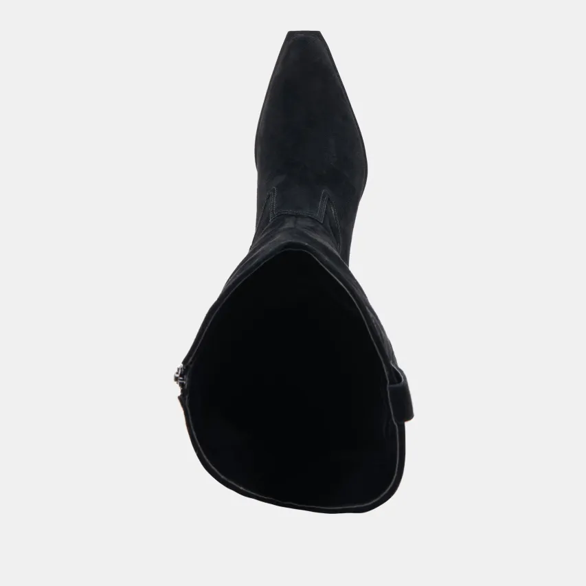 ARIANA WIDE CALF BOOTS ONYX SUEDE^Dolce Vita Outlet