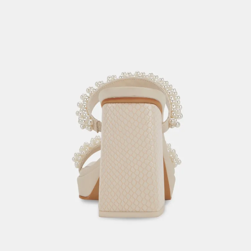 ARIELE HEELS VANILLA PEARLS^Dolce Vita Hot