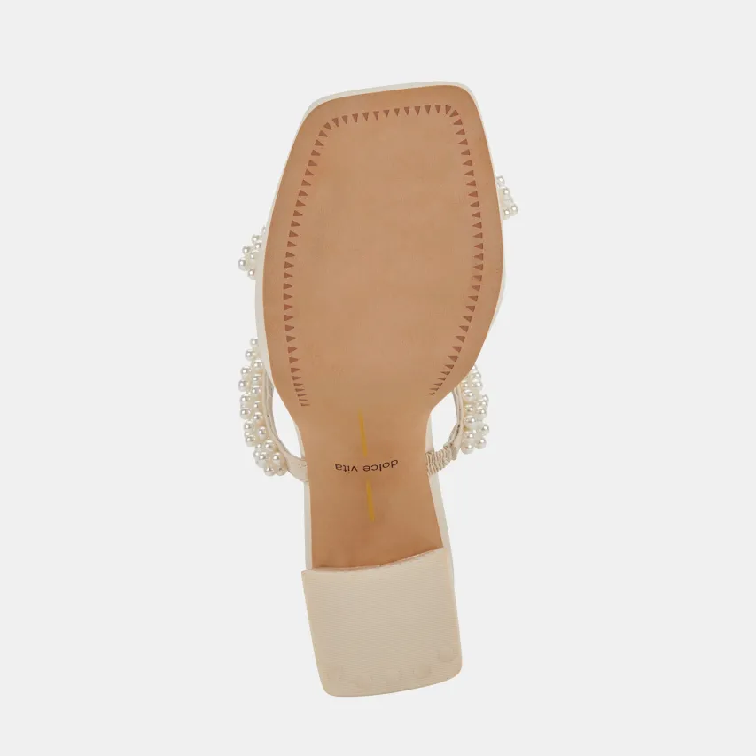 ARIELE HEELS VANILLA PEARLS^Dolce Vita Hot
