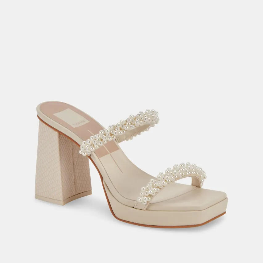 ARIELE HEELS VANILLA PEARLS^Dolce Vita Hot