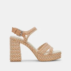 ARNELA HEELS NATURAL MULTI WOVEN^Dolce Vita Clearance