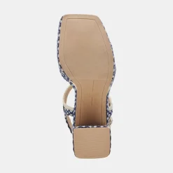 ARNELA HEELS NAVY MULTI WOVEN^Dolce Vita New