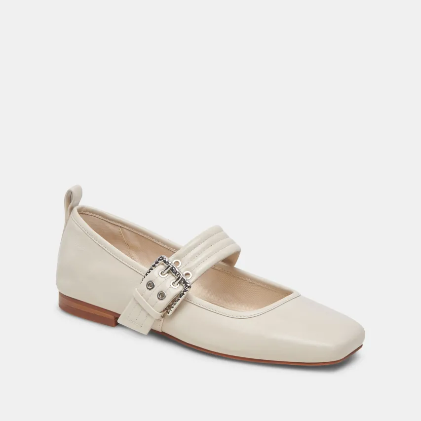 ARORA BALLET FLATS IVORY CRINKLE PATENT^Dolce Vita Clearance