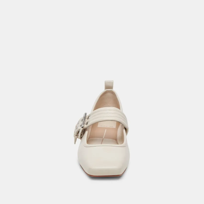 ARORA BALLET FLATS IVORY CRINKLE PATENT^Dolce Vita Clearance