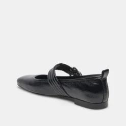ARORA BALLET FLATS MIDNIGHT CRINKLE PATENT^Dolce Vita Hot