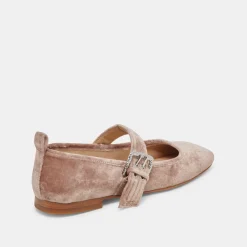 ARORA BALLET FLATS ROSE VELVET^Dolce Vita New