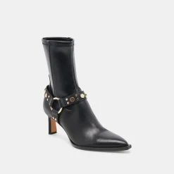 ARYA STUD BOOTS BLACK LEATHER^Dolce Vita Online