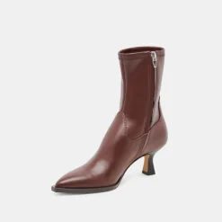 ARYA WIDE CALF BOOTS CHOCOLATE LEATHER^Dolce Vita Outlet