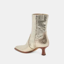 ARYA WIDE CALF BOOTS LIGHT GOLD DISTRESSED LEATHER^Dolce Vita Hot
