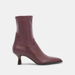 ARYA WIDE CALF BOOTS WINE LEATHER^Dolce Vita Clearance